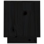 Mueble de TV de madera maciza de pino negro 70x34x40 cm