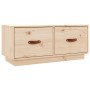 Mueble de TV de madera maciza de pino 80x34x35 cm