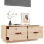 Mueble de TV de madera maciza de pino 80x34x35 cm