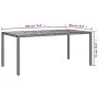 Garden table made of gray synthetic rattan acacia wood 190x90x75 cm by vidaXL, Garden tables - Ref: Foro24-316723, Price: 172...