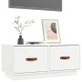 Mueble de TV de madera maciza de pino blanco 80x34x35 cm