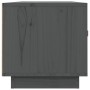 Mueble de TV de madera maciza de pino gris 80x34x35 cm en Muebles TV | Comprar online en Foro24