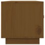 Mueble de TV madera maciza de pino marrón miel 80x34x35 cm