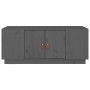 Mesa de centro de madera maciza de pino gris 100x50x41 cm