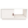 Mesa de centro de madera maciza de pino blanco 80x50x35,5 cm