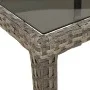 Gray PE rattan tempered glass garden table 250x100x75 cm by vidaXL, Garden tables - Ref: Foro24-316727, Price: 144,16 €, Disc...