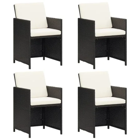 Garden chairs 4 units black synthetic rattan by vidaXL, Garden chairs - Ref: Foro24-316745, Price: 244,08 €, Discount: %