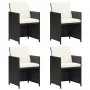 Garden chairs 4 units black synthetic rattan by vidaXL, Garden chairs - Ref: Foro24-316745, Price: 244,08 €, Discount: %