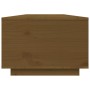 Mesa de centro madera maciza de pino marrón miel 80x50x35,5 cm