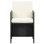 Gartenstühle 4 Einheiten aus schwarzem synthetischem Rattan von vidaXL, Gartenstühle - Ref: Foro24-316745, Preis: 244,08 €, R...