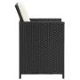 Gartenstühle 4 Einheiten aus schwarzem synthetischem Rattan von vidaXL, Gartenstühle - Ref: Foro24-316745, Preis: 244,08 €, R...