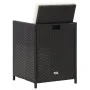 Gartenstühle 4 Einheiten aus schwarzem synthetischem Rattan von vidaXL, Gartenstühle - Ref: Foro24-316745, Preis: 244,08 €, R...