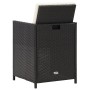 Gartenstühle 4 Einheiten aus schwarzem synthetischem Rattan von vidaXL, Gartenstühle - Ref: Foro24-316745, Preis: 250,77 €, R...