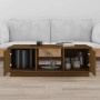 Mesa de centro madera maciza de pino marrón miel 100x50x35 cm