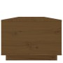 Mesa de centro madera maciza de pino marrón miel 100x50x35 cm