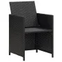 Gartenstühle 4 Einheiten aus schwarzem synthetischem Rattan von vidaXL, Gartenstühle - Ref: Foro24-316745, Preis: 244,08 €, R...