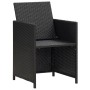 Gartenstühle 4 Einheiten aus schwarzem synthetischem Rattan von vidaXL, Gartenstühle - Ref: Foro24-316745, Preis: 250,77 €, R...