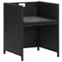Gartenstühle 4 Einheiten aus schwarzem synthetischem Rattan von vidaXL, Gartenstühle - Ref: Foro24-316745, Preis: 244,08 €, R...