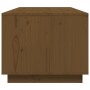 Mesa de centro madera maciza de pino marrón miel 100x50x41 cm
