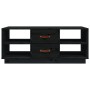 Mesa de centro de madera maciza de pino negro 100x50x41 cm