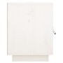 Mesitas de noche 2 uds madera maciza pino blanco 40x34x45 cm