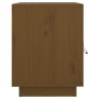 Mesitas de noche 2 uds madera de pino marrón miel 40x34x45 cm