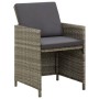 Garden chairs 4 units with gray synthetic rattan cushions by vidaXL, Garden chairs - Ref: Foro24-316747, Price: 252,33 €, Dis...