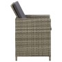 Gartenstühle 4 Einheiten mit grauen synthetischen Rattankissen von vidaXL, Gartenstühle - Ref: Foro24-316747, Preis: 284,75 €...