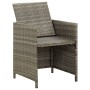 Garden chairs 4 units with gray synthetic rattan cushions by vidaXL, Garden chairs - Ref: Foro24-316747, Price: 252,33 €, Dis...