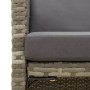 Sillas de jardín 4 unidades con cojines ratán sintético gris de vidaXL, Sillas de jardín - Ref: Foro24-316747, Precio: 284,75...