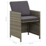 Gartenstühle 4 Einheiten mit grauen synthetischen Rattankissen von vidaXL, Gartenstühle - Ref: Foro24-316747, Preis: 284,75 €...