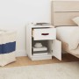 Mesitas de noche 2 uds madera maciza pino blanco 40x34x55 cm