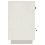 Mesitas de noche 2 uds madera maciza pino blanco 40x34x55 cm