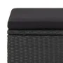 4 Stück Gartenhocker und Kissen synthetisches Rattan schwarz von vidaXL, Gartenstühle - Ref: Foro24-316749, Preis: 132,71 €, ...