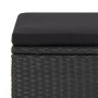 Garden stools 4 units and black synthetic rattan cushions by vidaXL, Garden chairs - Ref: Foro24-316749, Price: 139,21 €, Dis...