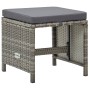Gartenhocker 4 Einheiten und graue synthetische Rattankissen von vidaXL, Gartenstühle - Ref: Foro24-316750, Preis: 120,25 €, ...