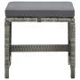 Garden stools 4 units and gray synthetic rattan cushions by vidaXL, Garden chairs - Ref: Foro24-316750, Price: 118,70 €, Disc...