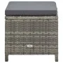 Garden stools 4 units and gray synthetic rattan cushions by vidaXL, Garden chairs - Ref: Foro24-316750, Price: 118,70 €, Disc...