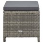 Gartenhocker 4 Einheiten und graue synthetische Rattankissen von vidaXL, Gartenstühle - Ref: Foro24-316750, Preis: 120,25 €, ...