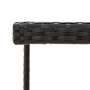 Synthetic rattan and black glass garden table 109x107x74 cm by vidaXL, Garden tables - Ref: Foro24-316764, Price: 103,82 €, D...