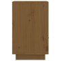 Mesitas de noche 2 uds madera de pino marrón miel 40x34x55 cm