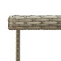 Mesa de jardín ratán sintético y vidrio gris 109x107x74 cm de vidaXL, Mesas de jardín - Ref: Foro24-316765, Precio: 103,99 €,...