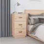 Mesita de noche madera maciza de pino 40x40x75 cm en Mesitas de noche | Comprar online en Foro24