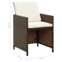 Garden chairs with cushions 4 units brown synthetic rattan by vidaXL, Garden chairs - Ref: Foro24-316776, Price: 170,97 €, Di...