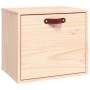Armario de pared de madera maciza de pino 40x30x35 cm