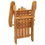 Silla de jardín Adirondack de madera maciza de acacia de vidaXL, Sillas de jardín - Ref: Foro24-316830, Precio: 132,17 €, Des...