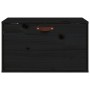 Armario de pared de madera maciza de pino negro 60x30x35 cm