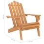 Solid Acacia Wood Adirondack Garden Chair by vidaXL, Garden chairs - Ref: Foro24-316830, Price: 128,66 €, Discount: %