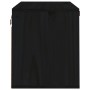 Armario de pared de madera maciza de pino negro 60x30x35 cm