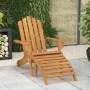 Adirondack garden chair with solid acacia wood footrest by vidaXL, Garden chairs - Ref: Foro24-316831, Price: 122,67 €, Disco...